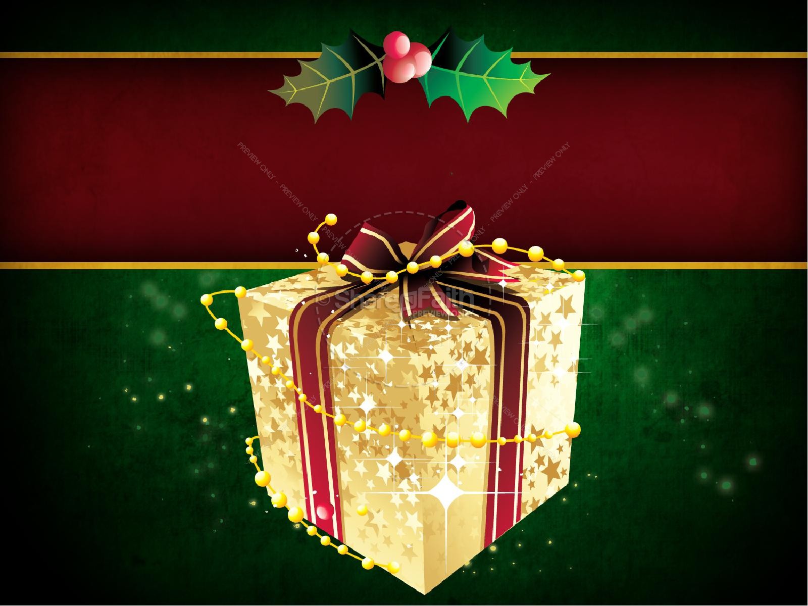 Christmas Gift PowerPoint Template Thumbnail 6
