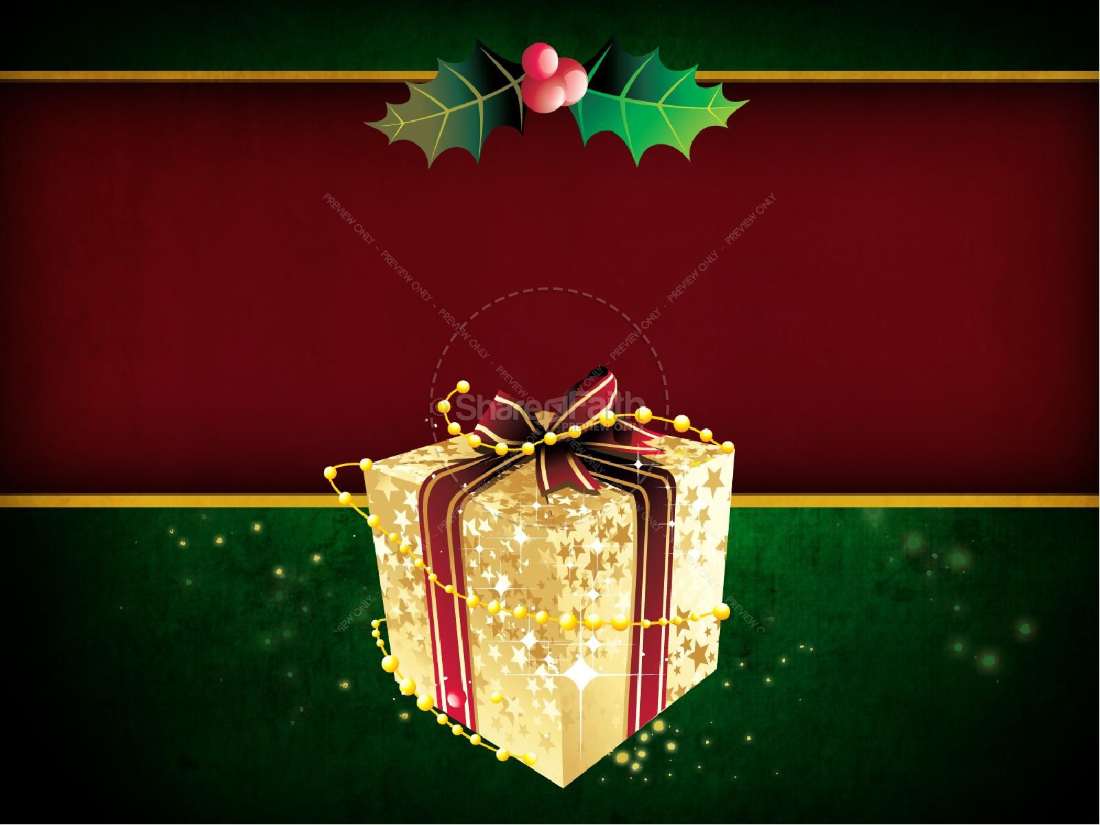 Christmas Gift PowerPoint Template Thumbnail 7