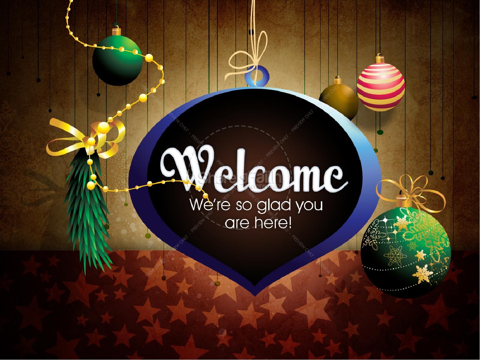 Christmas Decorations PowerPoint Template Thumbnail 2