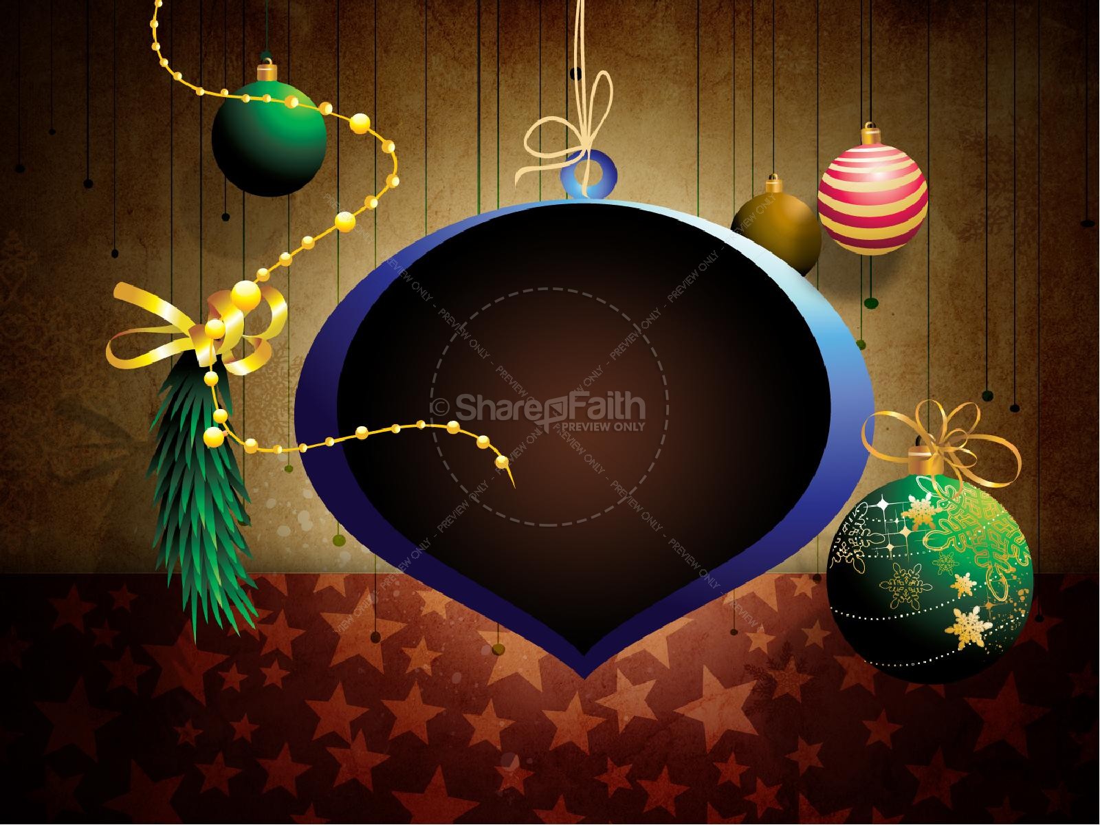 Christmas Decorations PowerPoint Template
