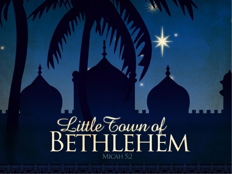 Oh Little Town Of Bethlehem PowerPoint Template