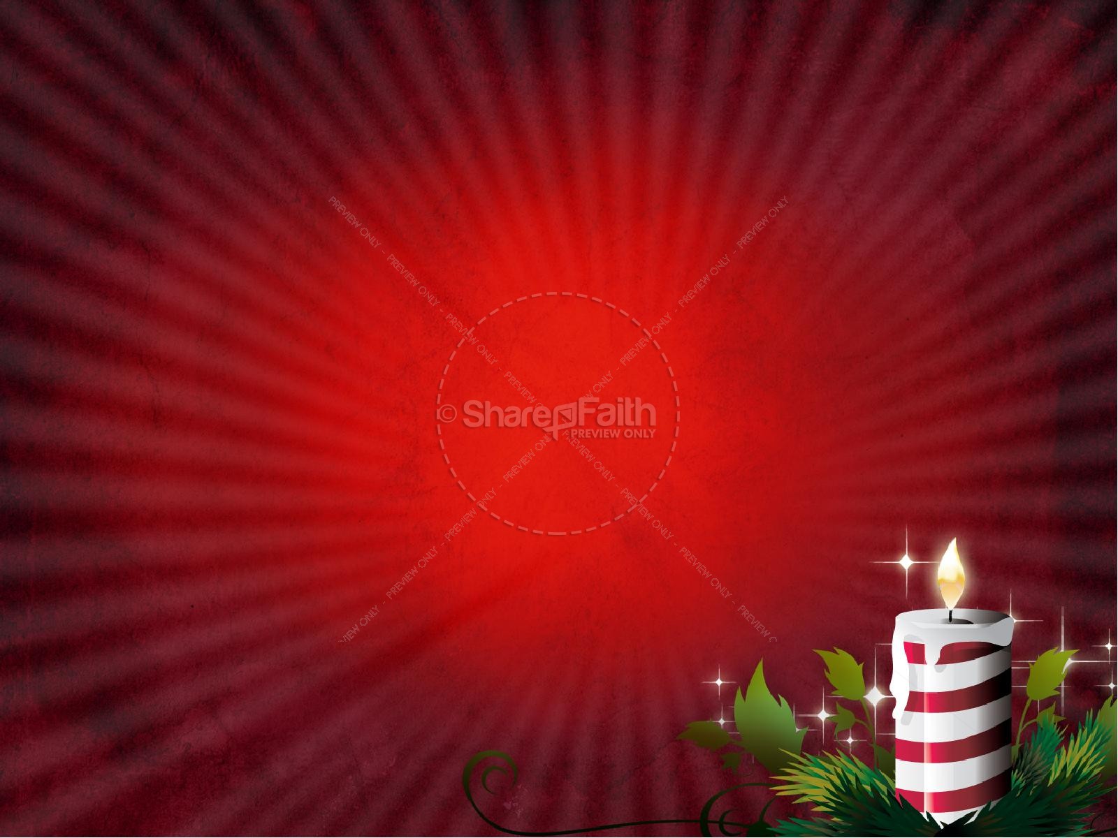 Christmas Candles PowerPoint Template Thumbnail 9