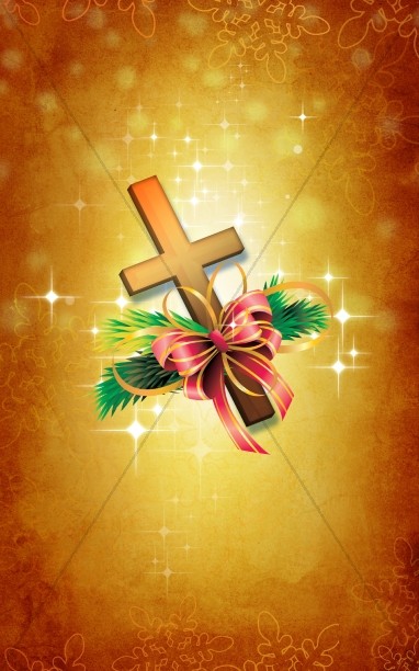 Christmas Cross Bulletin Template Thumbnail Showcase