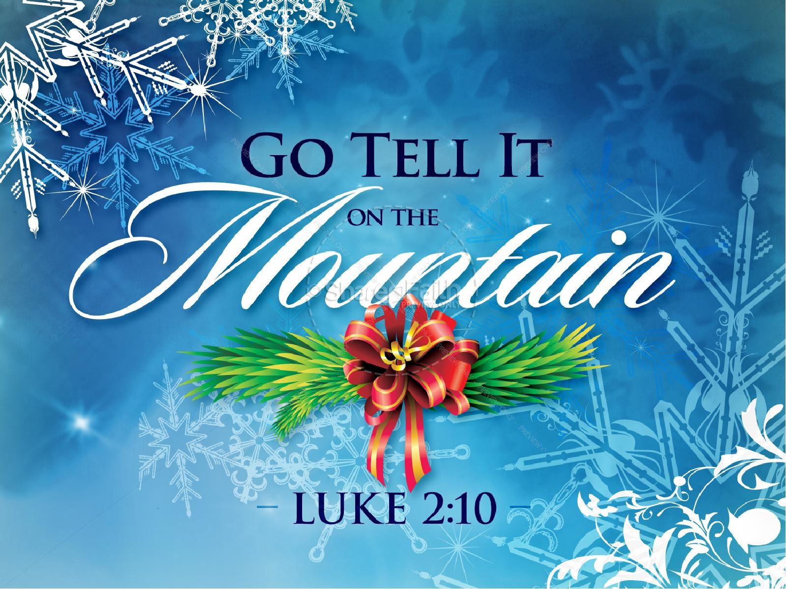Go Tell It On The Mountain PowerPoint Template