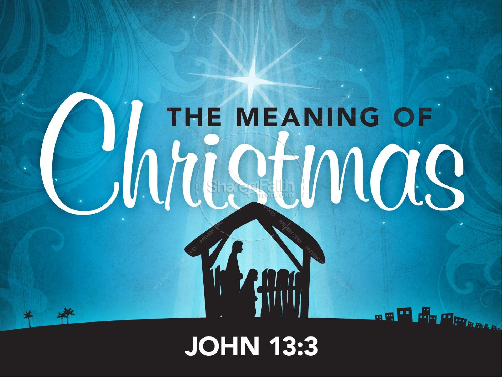 The Meaning of Christmas PowerPoint | slide 1