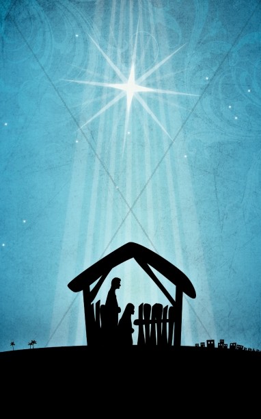 Nativity Scene Church Bulletin Cover Thumbnail Showcase
