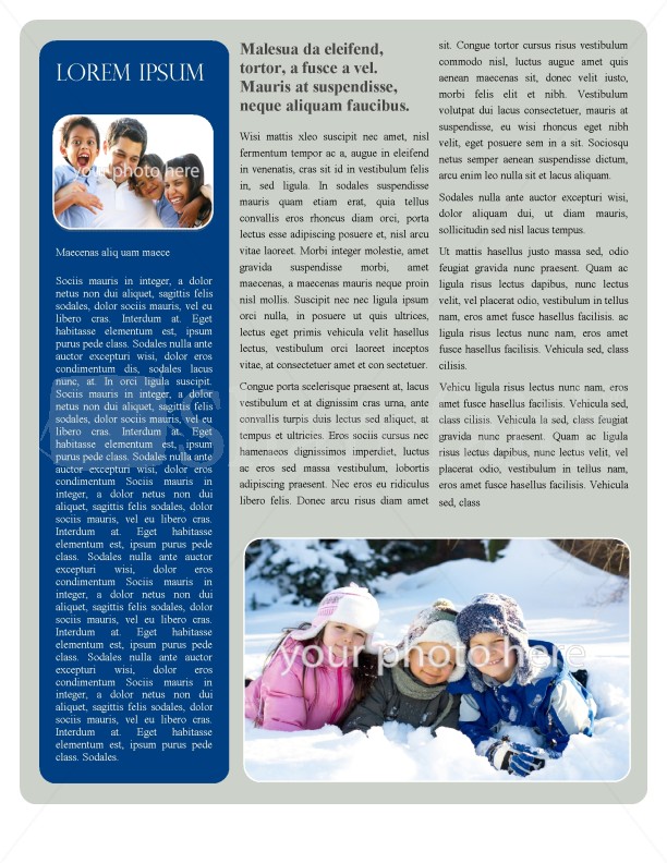Christmas Newsletter Template | page 2