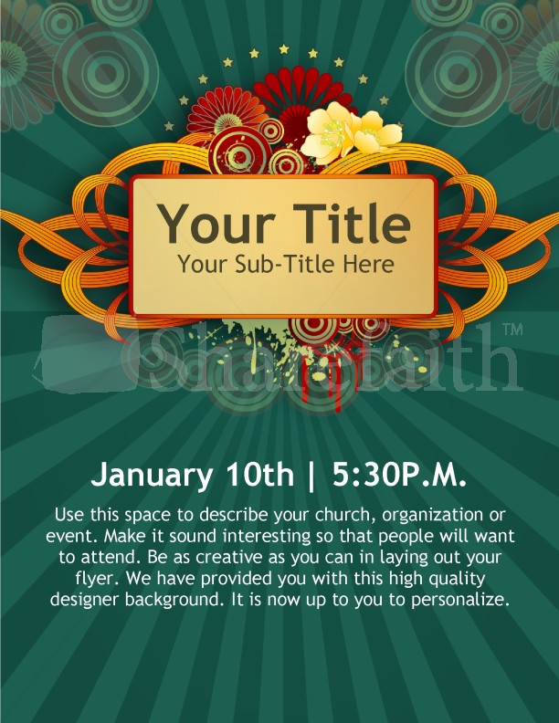 New Year Church Event Flyer Templates Template Flyer Templates