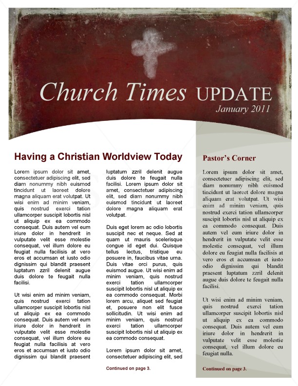 Ash Wednesday Church Newsletter Thumbnail Showcase