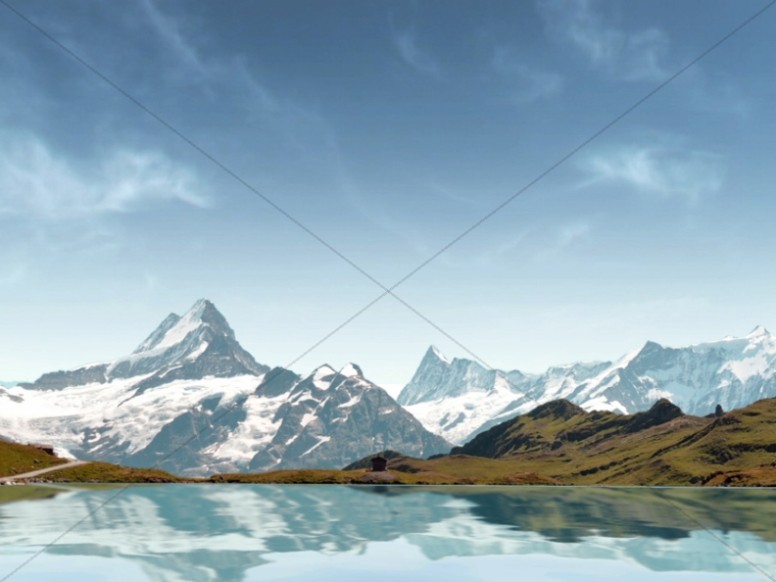 Mountain Landscape Worship Background