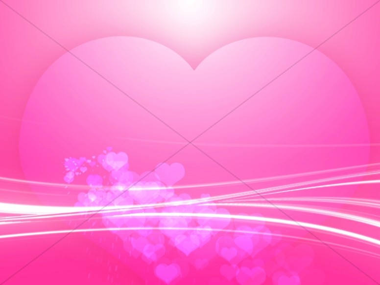 Pink Heart Worship Background Thumbnail Showcase