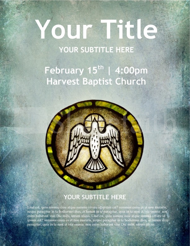 Dove Holy Spirit Church Flyer Thumbnail Showcase