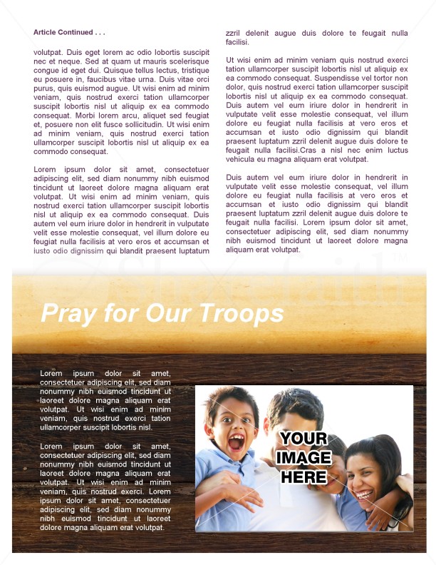 Marriage Church Newsletter Template | page 3