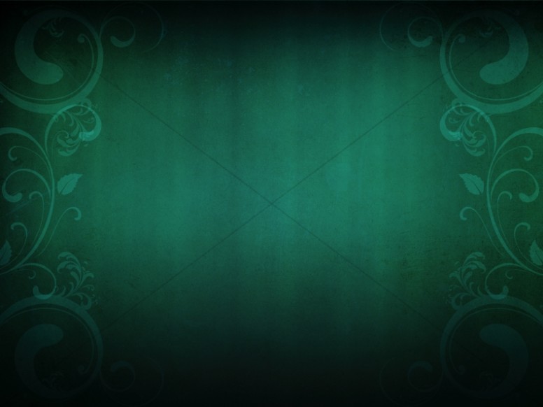 Green Curly PowerPoint Backgrounds Thumbnail Showcase