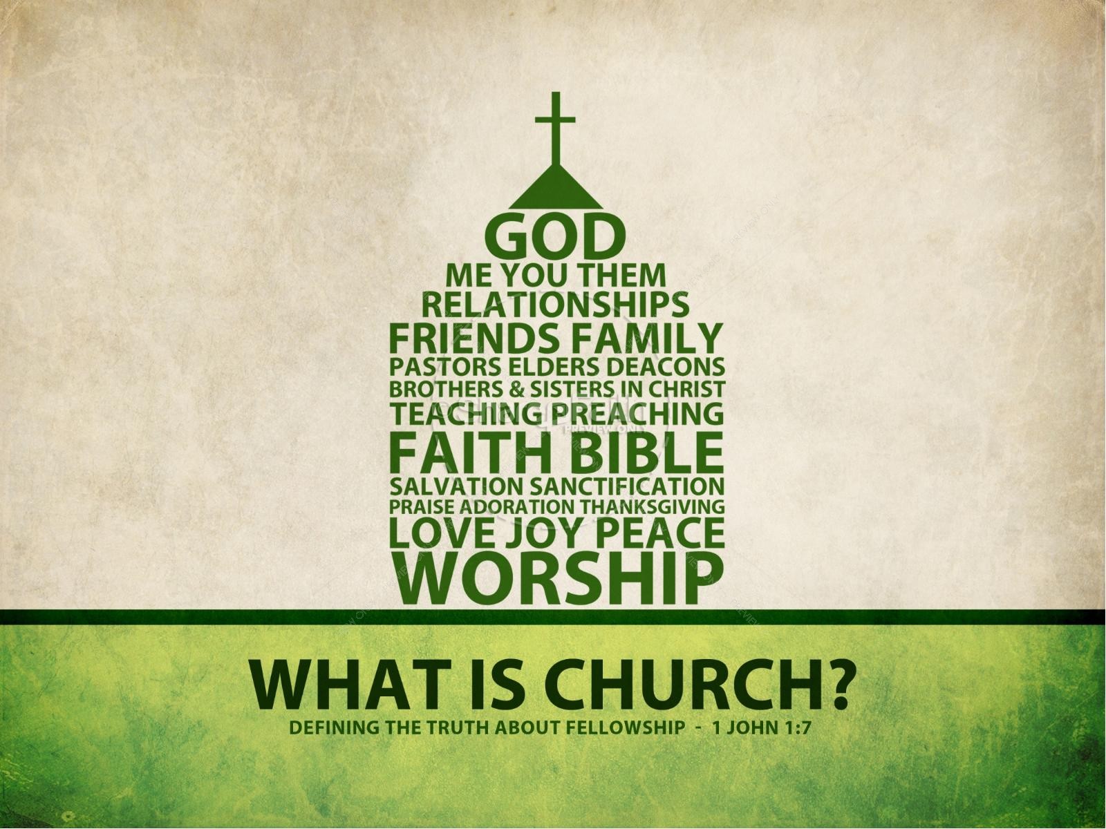 What Is Church Sermon PowerPoint Template | slide 1