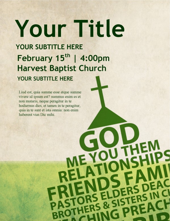 Flyer Template for Church