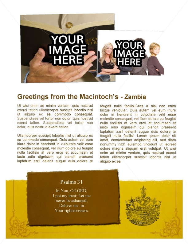 Royal Church Newsletter Template | page 3