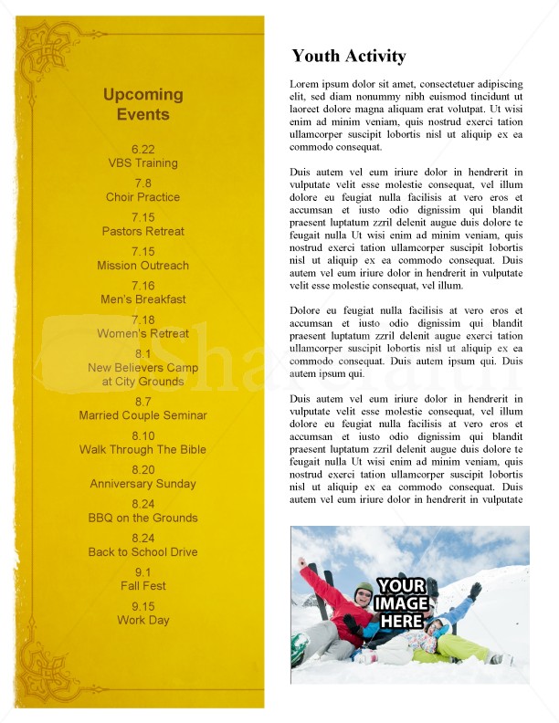 Royal Church Newsletter Template | page 4