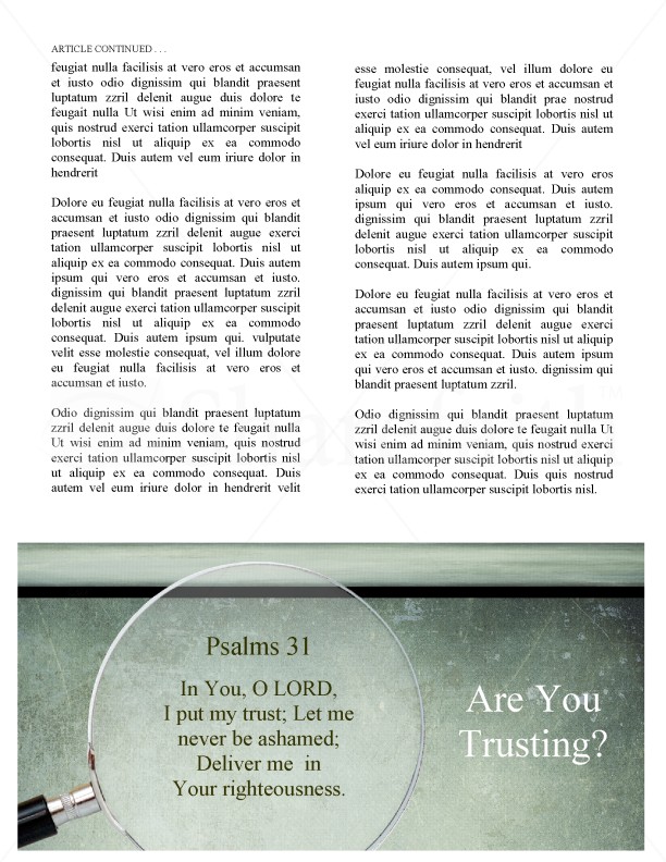 Magnifying Glass Church Newsletter | page 2