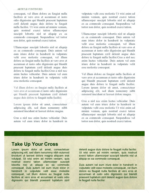 The Church Newsletter Template | page 2