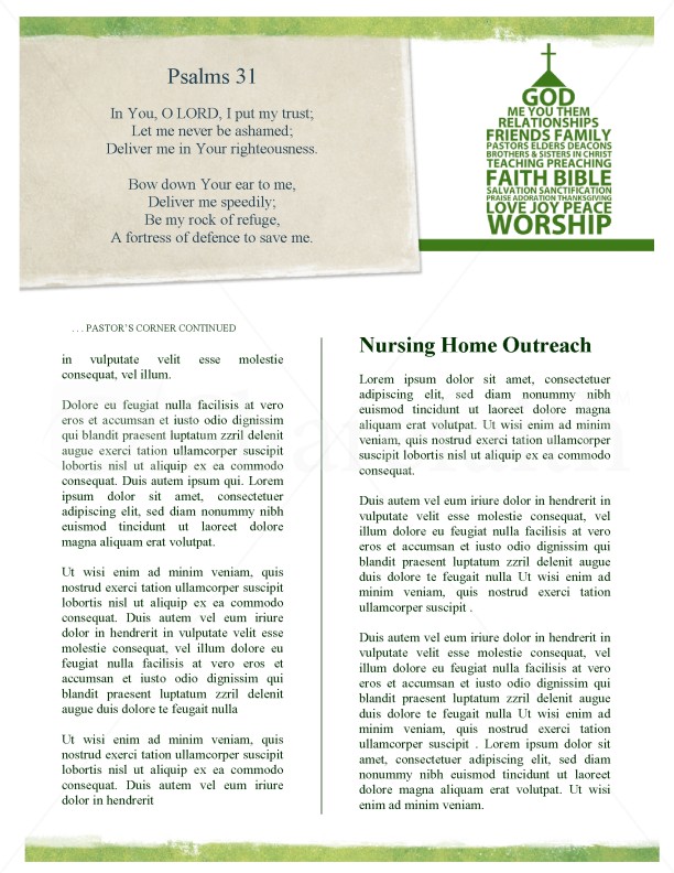 The Church Newsletter Template | page 3