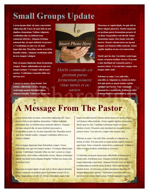 Tree Church Newsletter Template | page 4