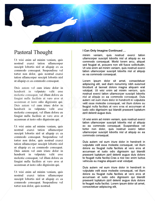 I Can Only Imagine Church Newsletter | page 2