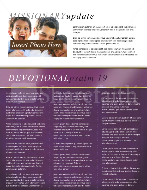 Palm Sunday Church Newsletter Template | page 2