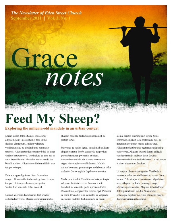 pastoral articles for church newsletters