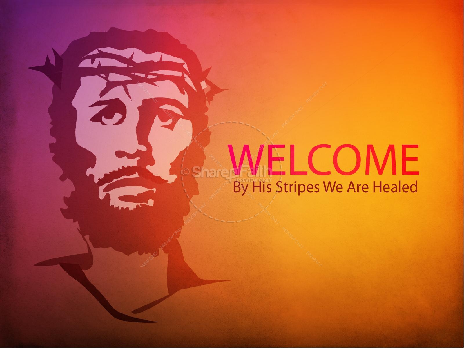 Jesus on the Cross PowerPoint Template