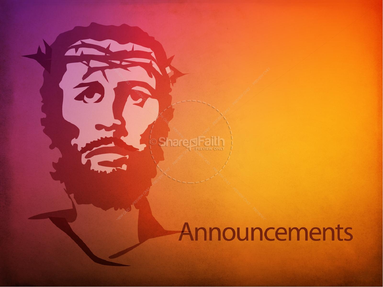 Jesus on the Cross PowerPoint Template Thumbnail 4
