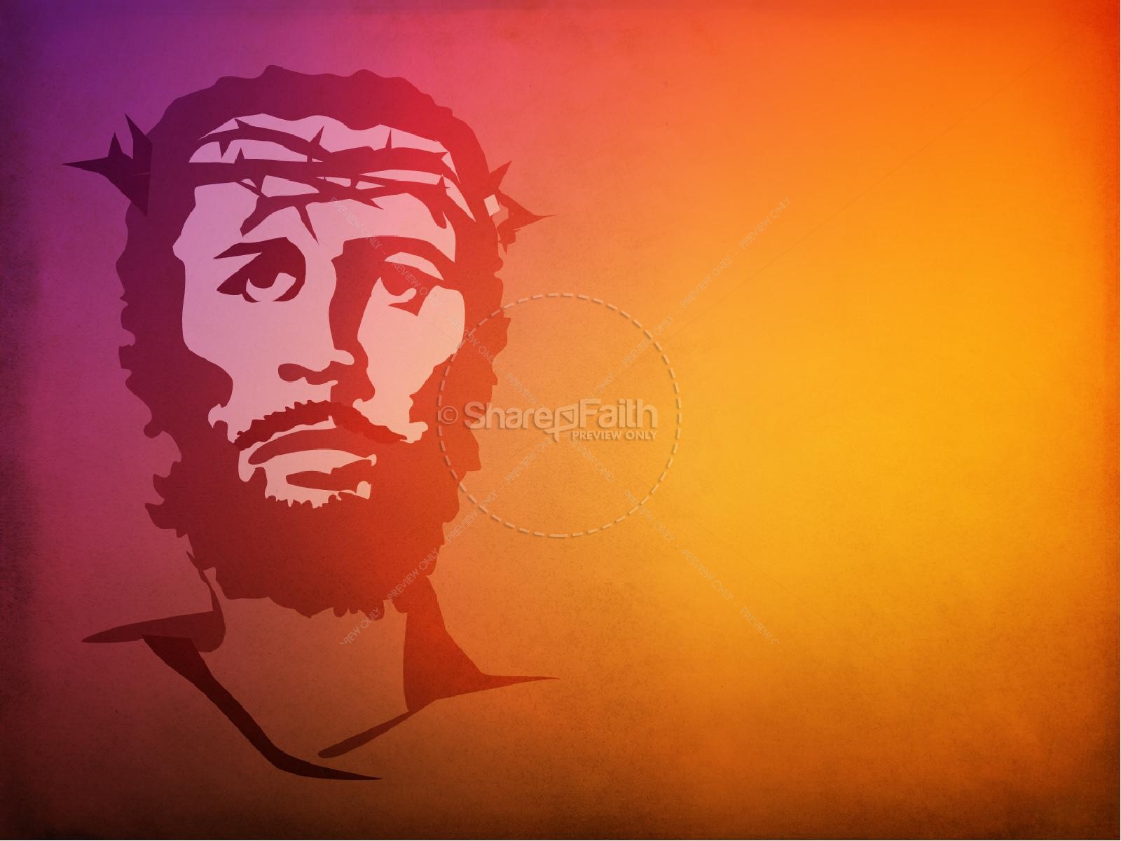 Jesus on the Cross PowerPoint Template Thumbnail 5