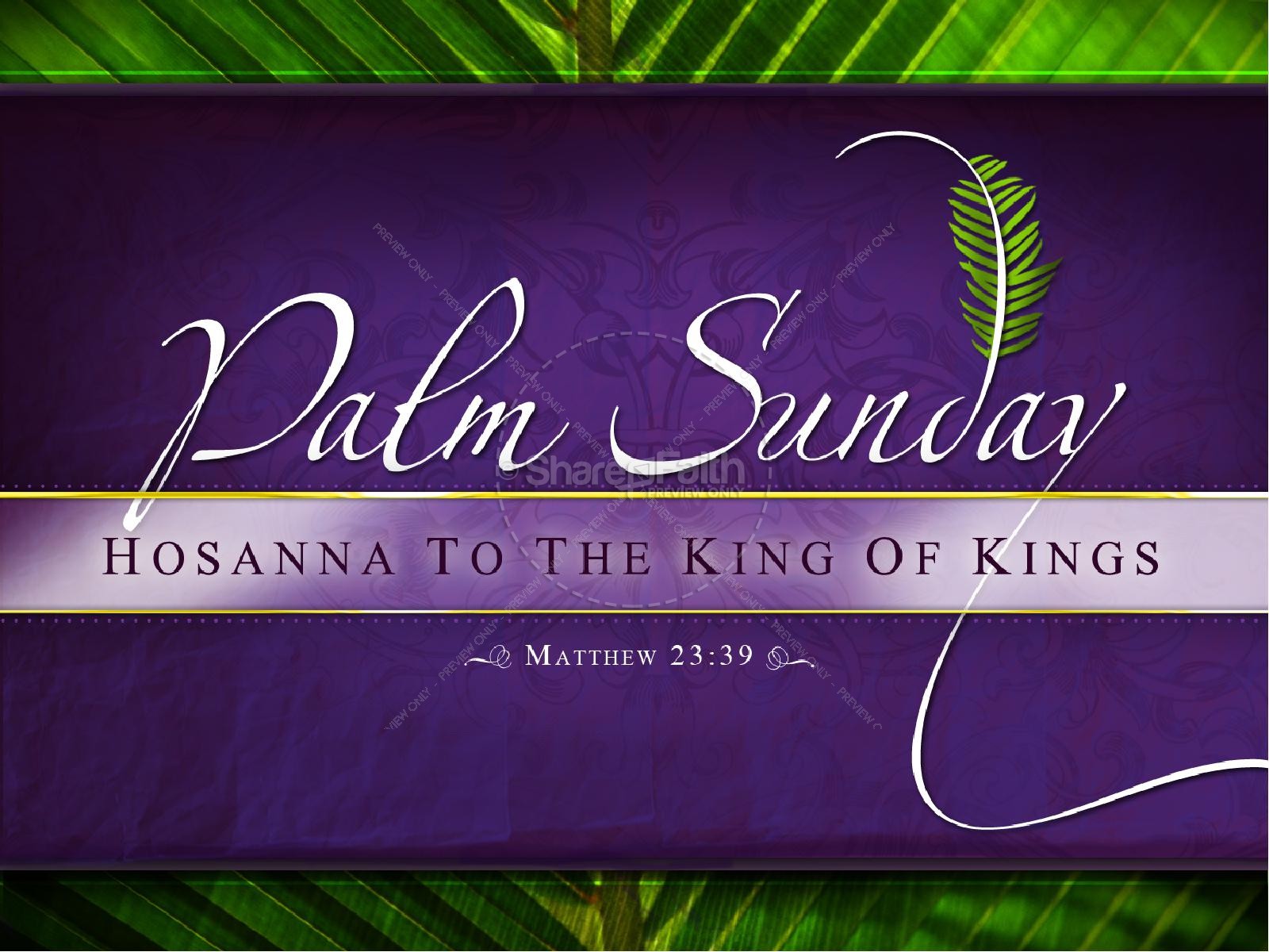 Palm Sunday PowerPoint Template