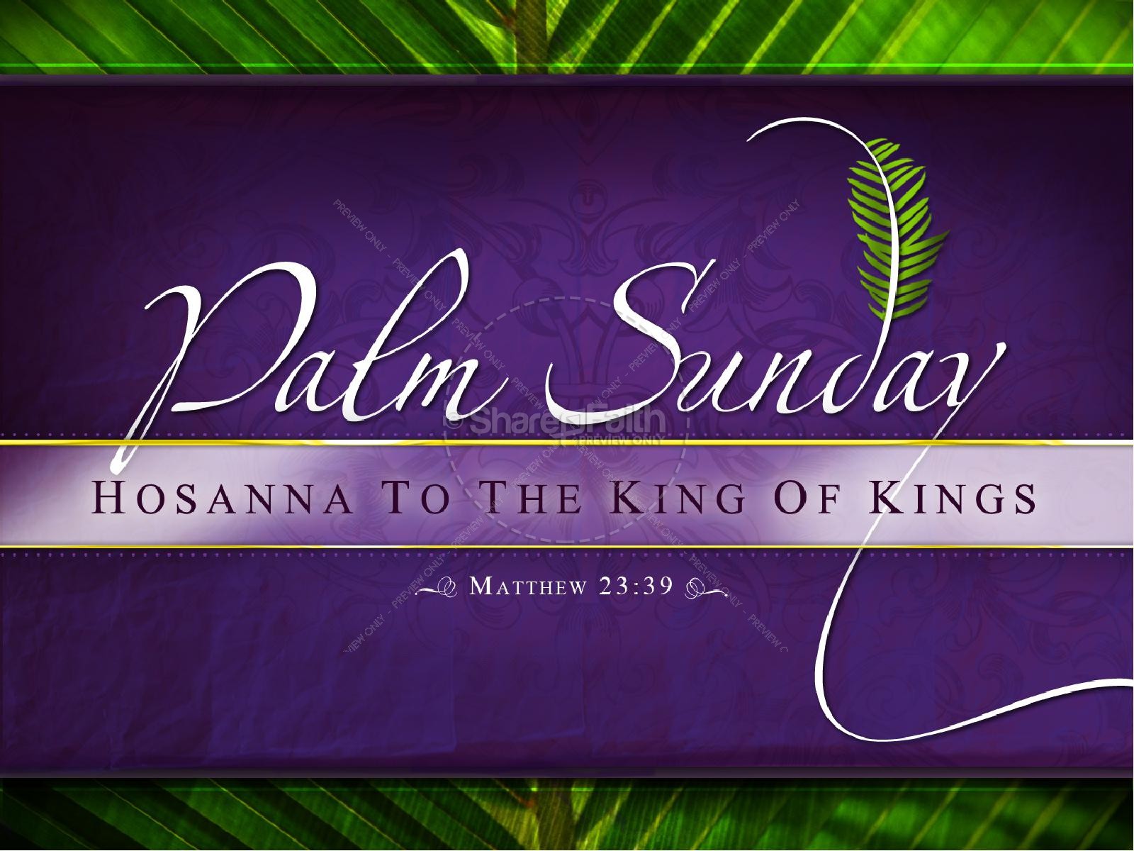 Palm Sunday PowerPoint Template | slide 1