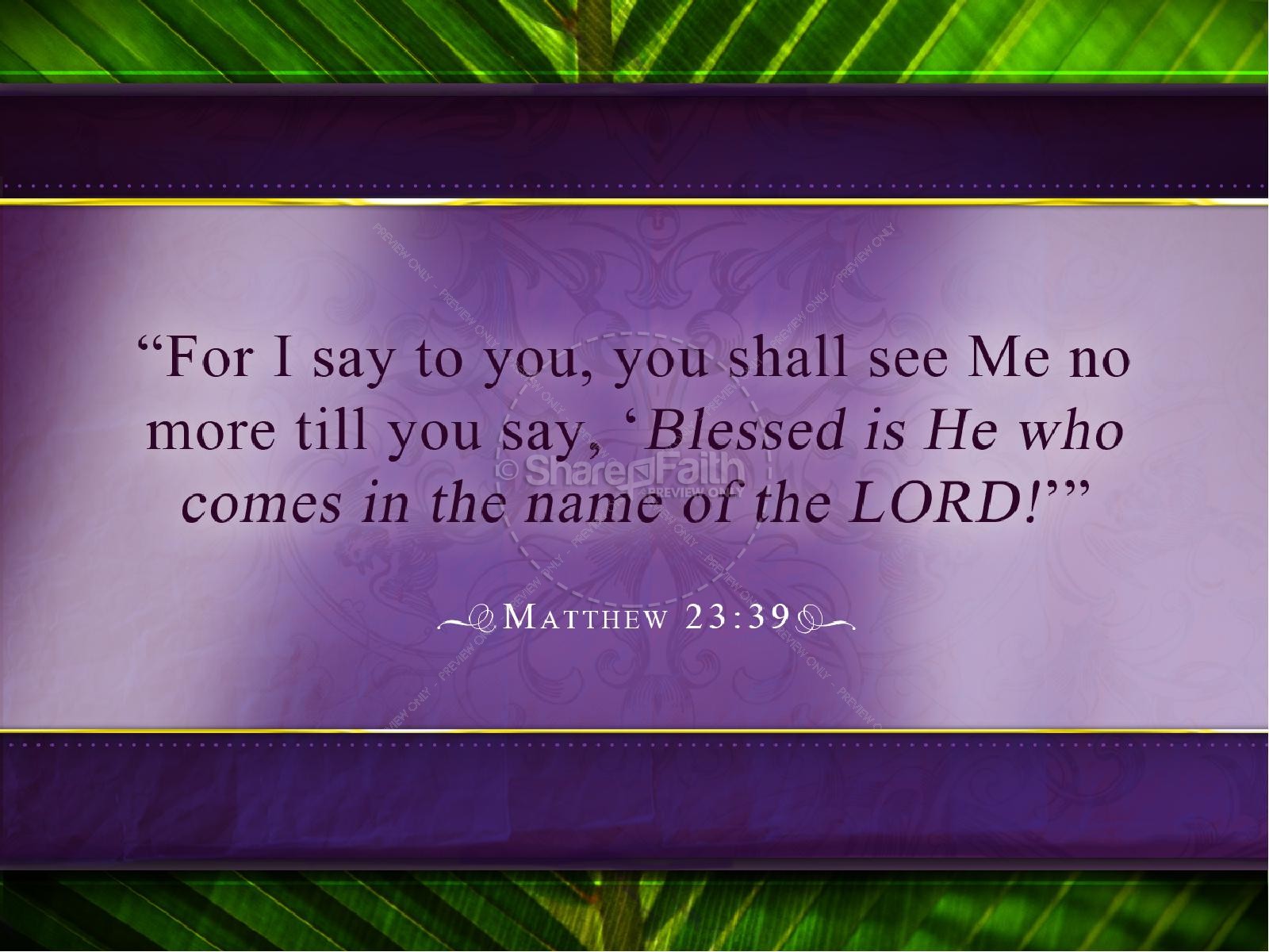 Palm Sunday PowerPoint Template Thumbnail 2