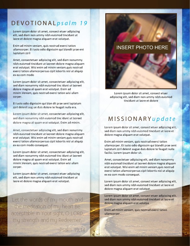 Pathway Church Newsletter Template | page 2