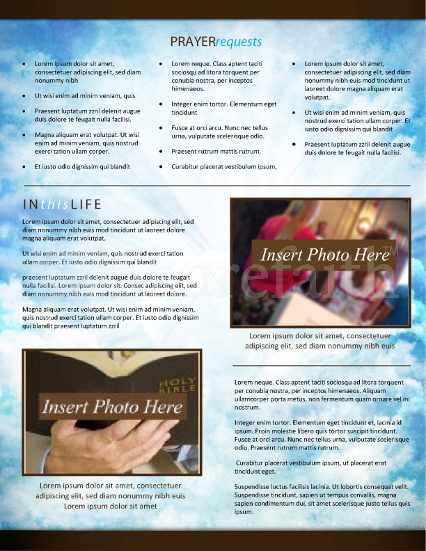 Pathway Church Newsletter Template | page 3