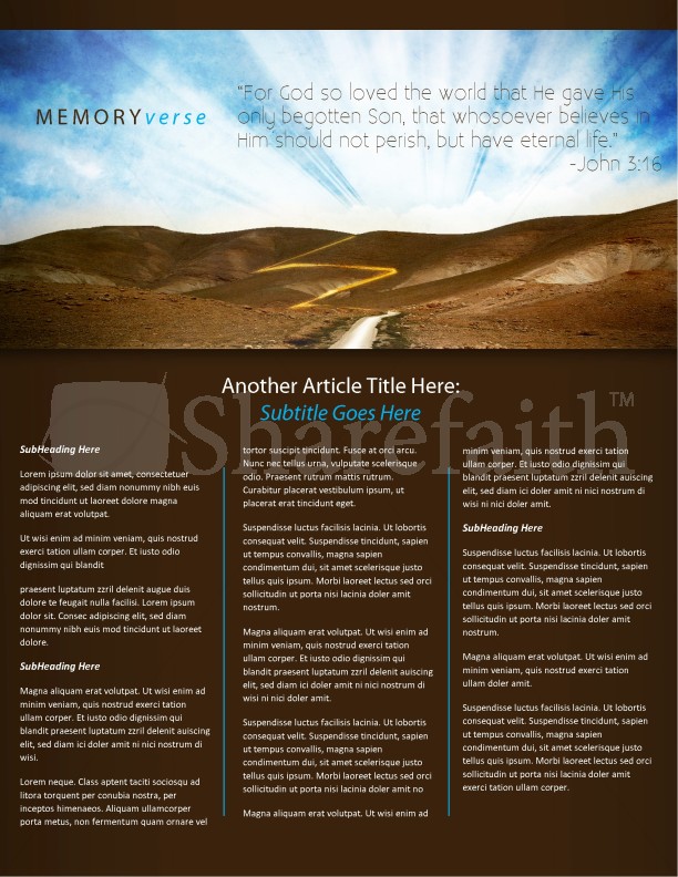 Pathway Church Newsletter Template | page 4