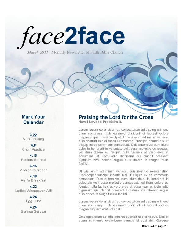 Spring Church Newsletter