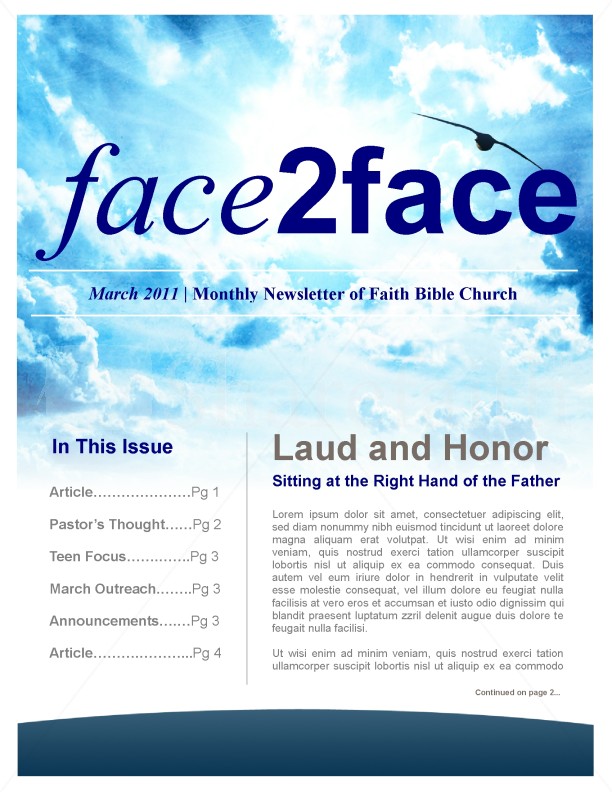Creation Church Newsletter Thumbnail Showcase
