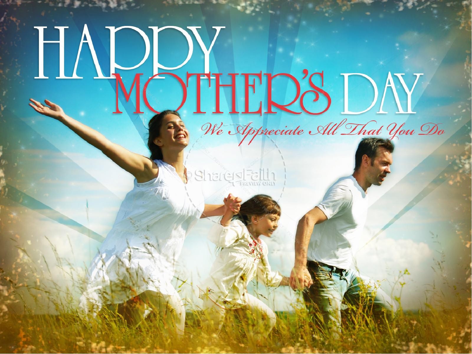Happy Mother's Day PowerPoint Template Thumbnail 1
