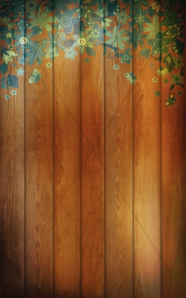 Wood Floral Bulletin Cover Thumbnail Showcase