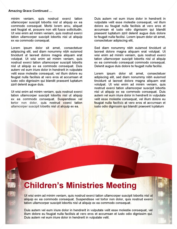 Colors Church Newsletter Template | page 3