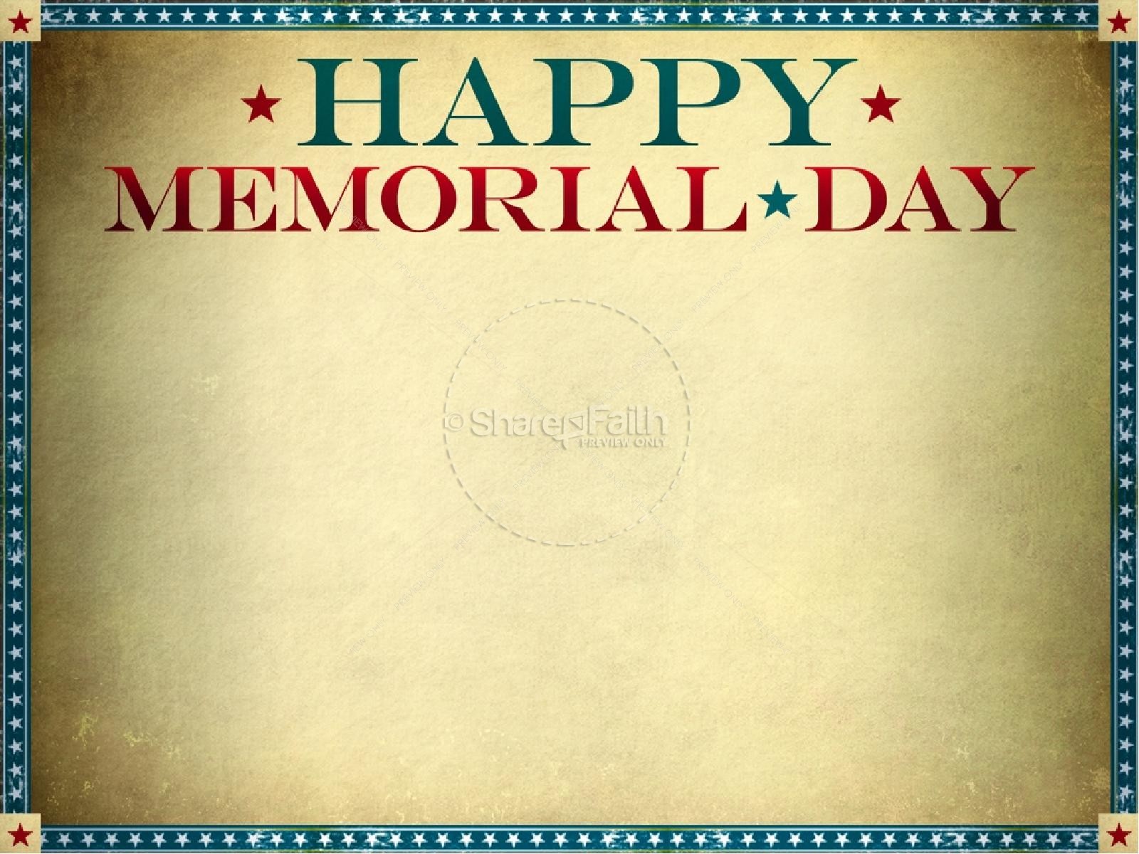 Memorial Day Service PowerPoint Thumbnail 8