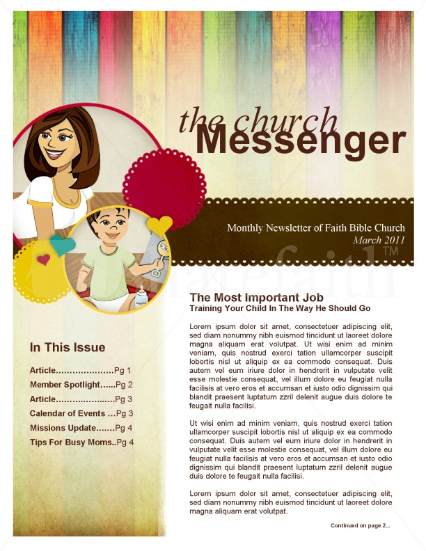 Mother's Day Church Newsletter Thumbnail Showcase