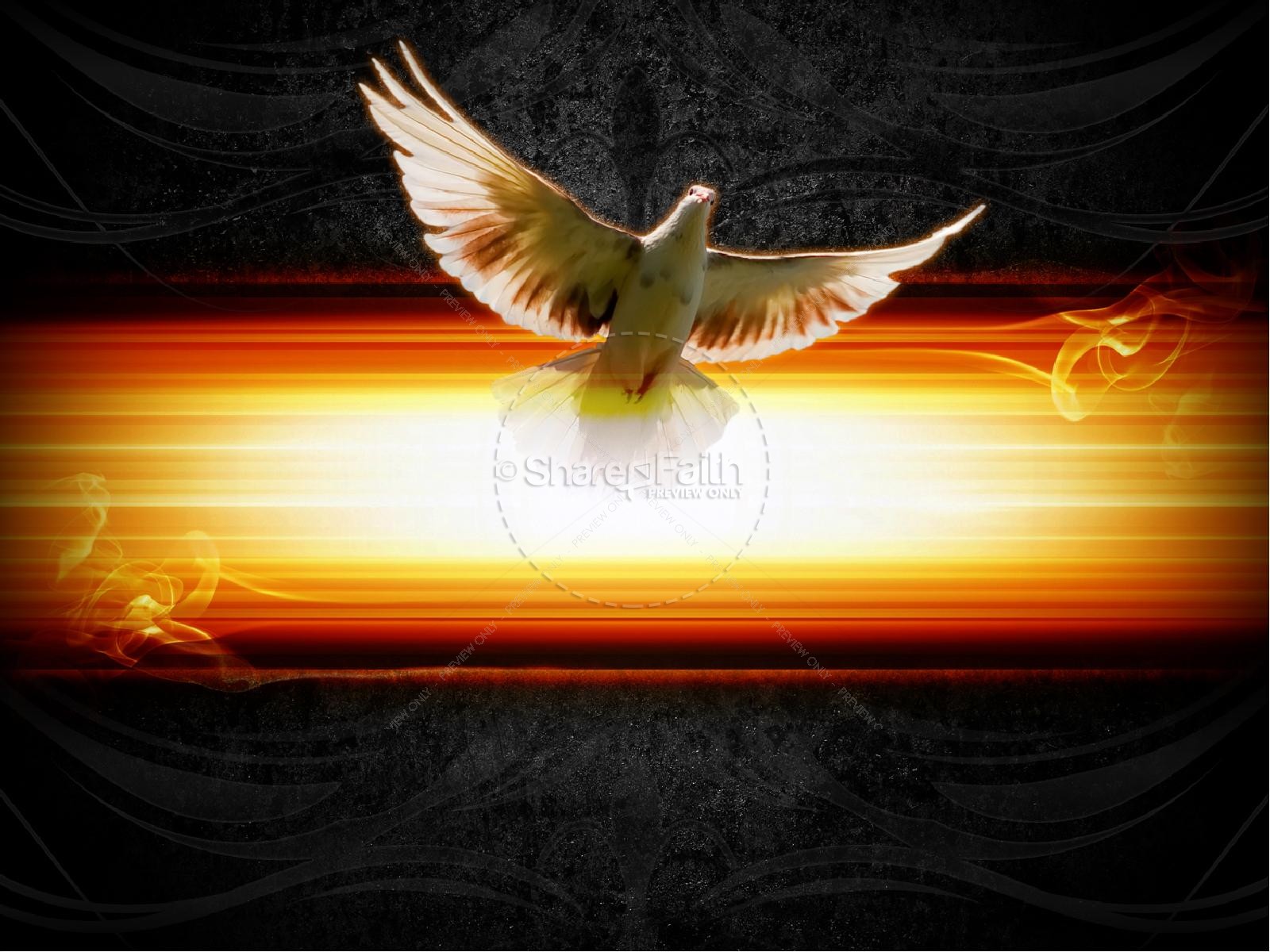 holy spirit fire background