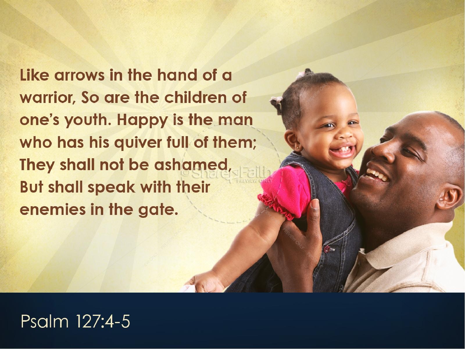 Joy of Fatherhood Sermon PowerPoint Template Thumbnail 4