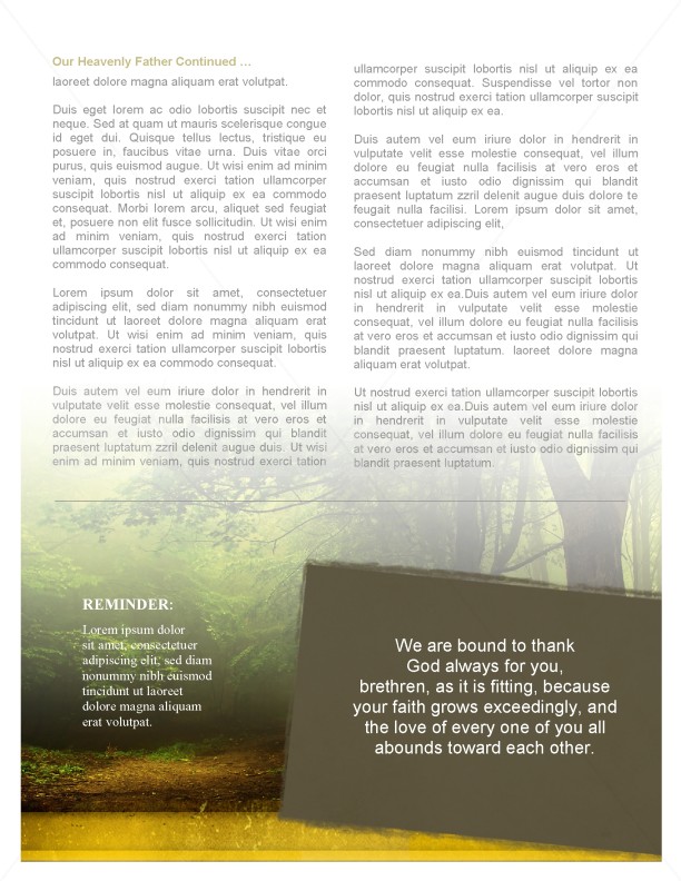 Forest Scene Church Newsletter | page 3