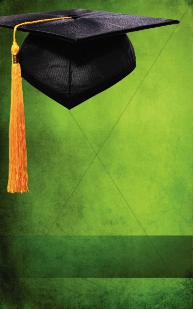 Graduation Green Program Cover Thumbnail Showcase