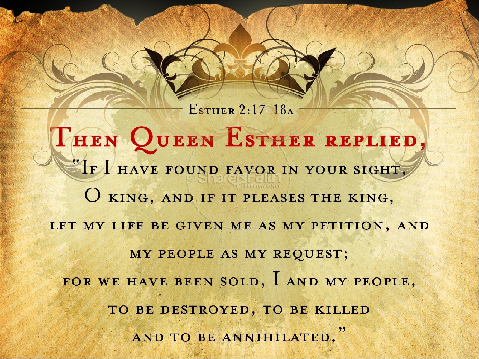 Esther Queen Of Persia PowerPoint template